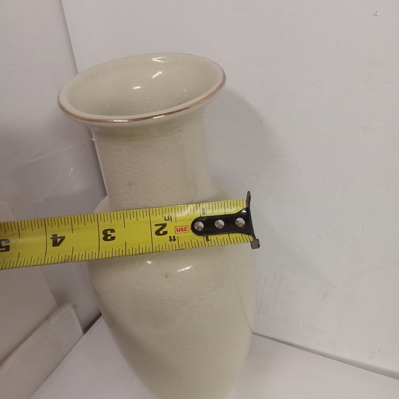 DAVAR Vase Originals Japan Asian Floral Handpainted Gold Trim 11" - Picture 4 of 5